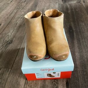 Tan booties size 11
